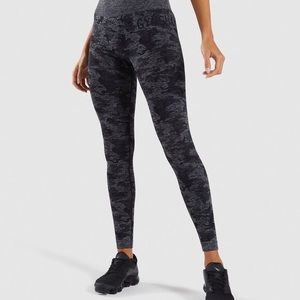 Gymshark black camo seamless leggings